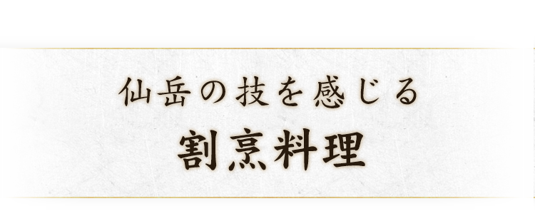 仙岳の技を感じる